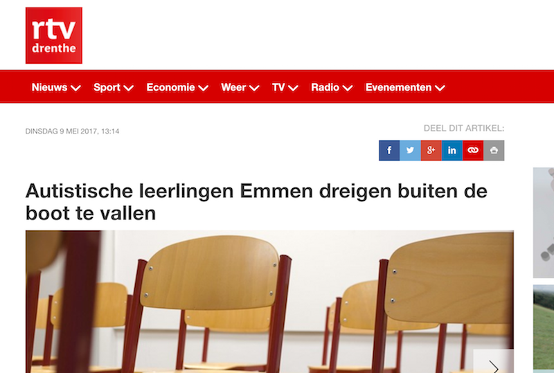 RTV Drenthe: leerlingen dreigen buiten de boot te vallen
